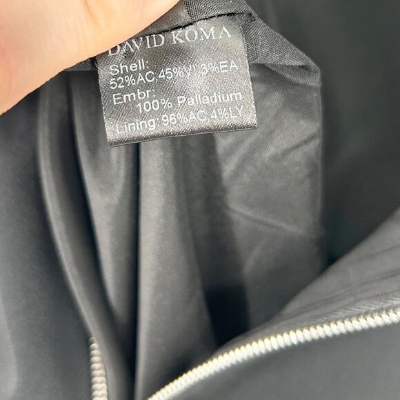 David Koma Black Triangle Cutout Sleeveless Mini Dress - Picture 7 of 10